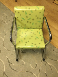 Chaise berçante " vintage chromée " pour enfants 