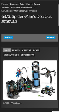 ISO Lego Spiderman 6873