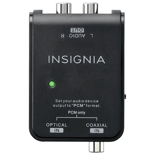 Insignia: Optical/Coaxial Digital-to-Analog Converter - Black in General Electronics in Burnaby/New Westminster
