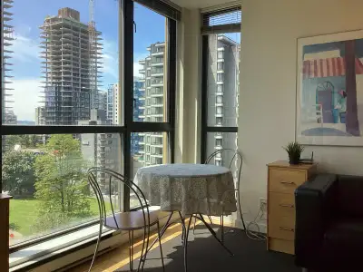 Downtown close to everything ( One block North of Robson 5 blocks east of Stanley park ) Available n...