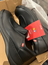 Mellowwalk Women's Jamie Steel Toe Slip-On Shoes - size 9.5