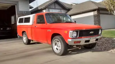 Two 1978 Chevrolet LUV (Light Utility Vehicles) White truck is from Phoenix AZ. Brought to Canada a...