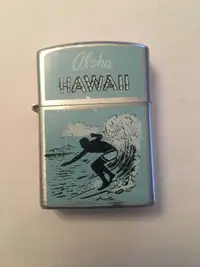 Vintage lighter Aloha Hawaii with Surfer  made in Japan