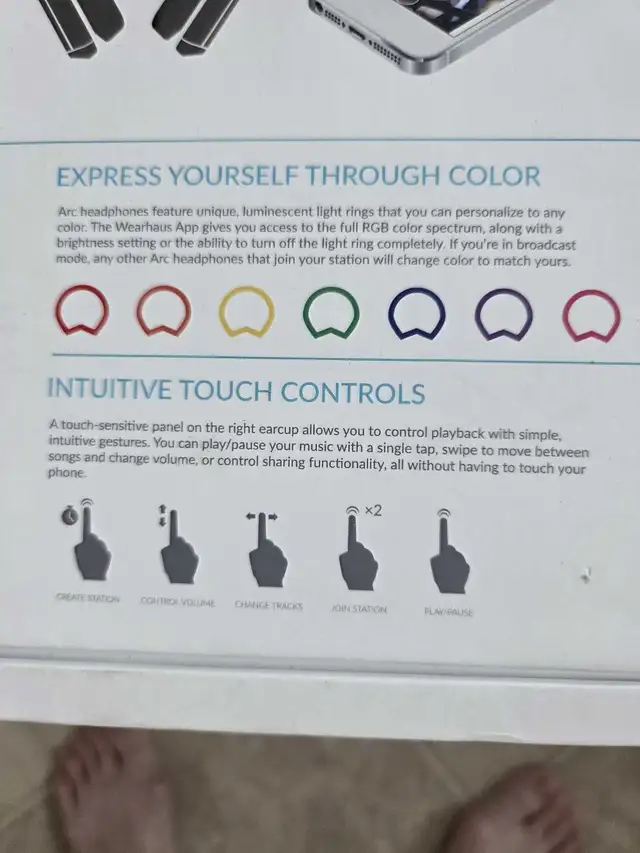 Brand New Wearhaus Arc+ Bluetooth Social Headphones in Other in Edmonton - Image 4