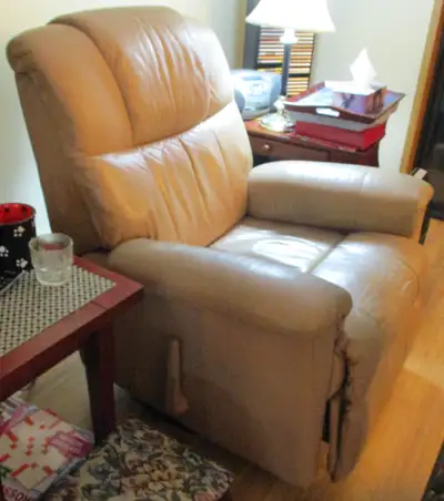 Leather Recliner/Lounger Sofa Chair with Footrest, View more