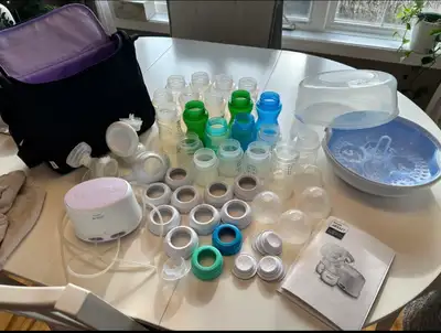 Philips Avent Breast Pump w/ Sterilizer & Accessories, View more