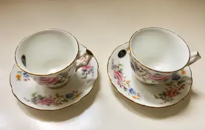 Vintage Aynsley Tea Cup and Saucer, set of 2, View more