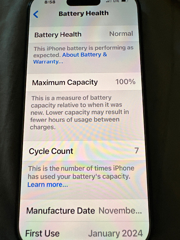 Like New IPhone 15 pro 256 GB Titanium blue in Cell Phones in Abbotsford - Image 4