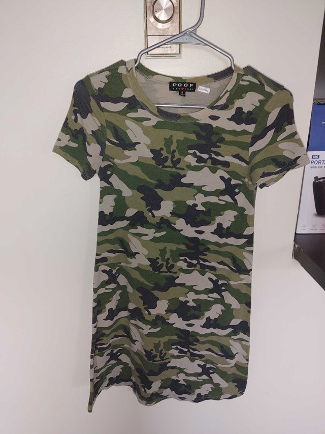 Camo T-shirt Dress in Women's - Dresses & Skirts in St. Catharines