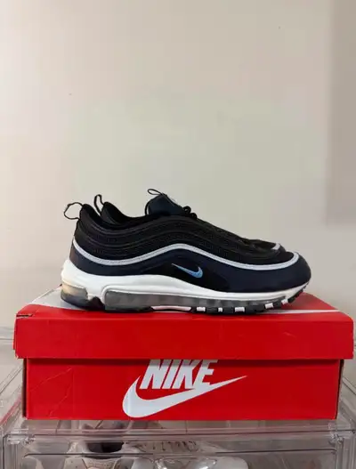 Nike Air Max 97 Black Dark ObsidianUniversity Blue - Size 11, View more