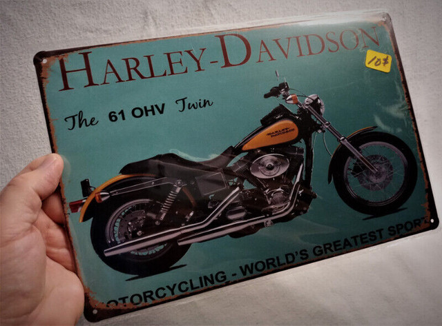 Affiches HARLEY-DAVIDSON en MÉTAL 11 X 8 Neuves Emballées 10$ ch dans Autre  à Ville de Montréal - Image 4