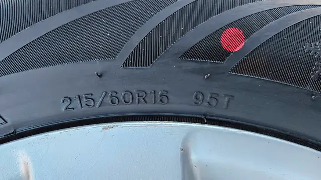 215/60R16 Certified Wintertrek Tires on Nissan Aluminum Wheels in Tires & Rims in Regina - Image 10