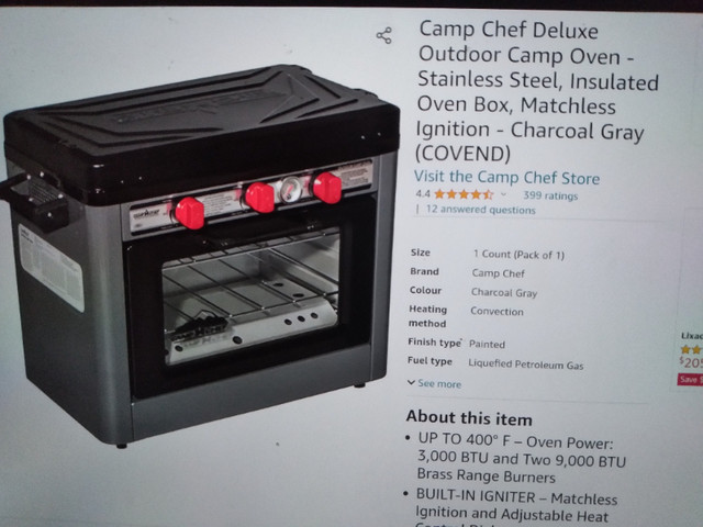 Camp chief  deluxe  Camp stove in Fishing, Camping & Outdoors in St. John's