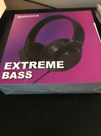 NEW Magnavox Extreme Bass Wired Headphones