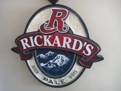 Vintage beauty Rickard’s Pale beer bar sign Mint condition, View more