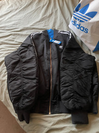 Adidas reversible bomber jacket, size men’s medium. 