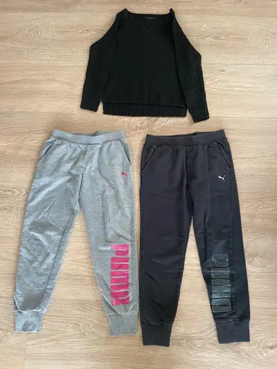 Girls size 8-10 jogging pants and sweater, View more