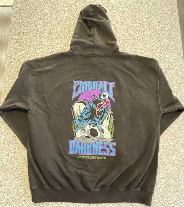 NEW MENS XXL ASSHOLES LIVE FOREVER "EMBRACE DARKNESS" HOODIE  in Men's in Cambridge - Image 3