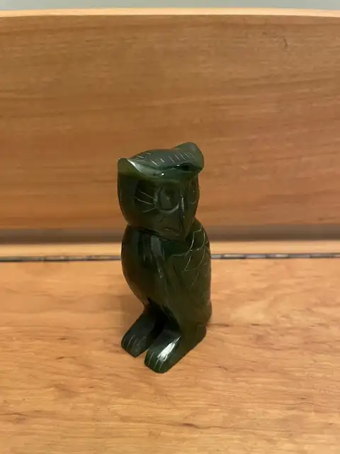 Jade owl carving; new price62864361535874122