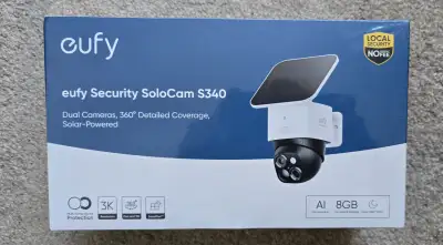 New. Sealed. Price firm. Eufy Security SoloCam S340 Solar Security Camera Wireless Outdoor Camera 36...
