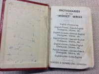 Tiny English/ French Dictionary