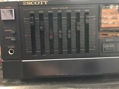 Scott A1610 Amplifier 2x150W RMS With Graphic Equalizer, View more