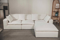 New Sectional 4-Piece Cloud Style Sofa 