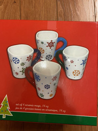 Large fun snowflakes mugs