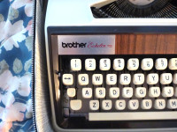 brother typewriter in case
