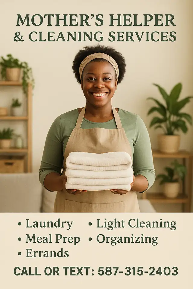 Need a Break? Flexible Household Help Available62864354344962121