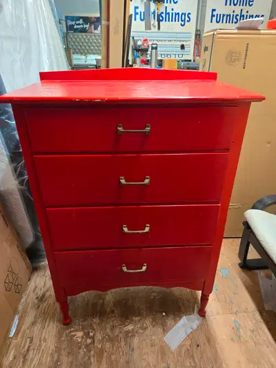 Vintage Red Fir Chest, View more