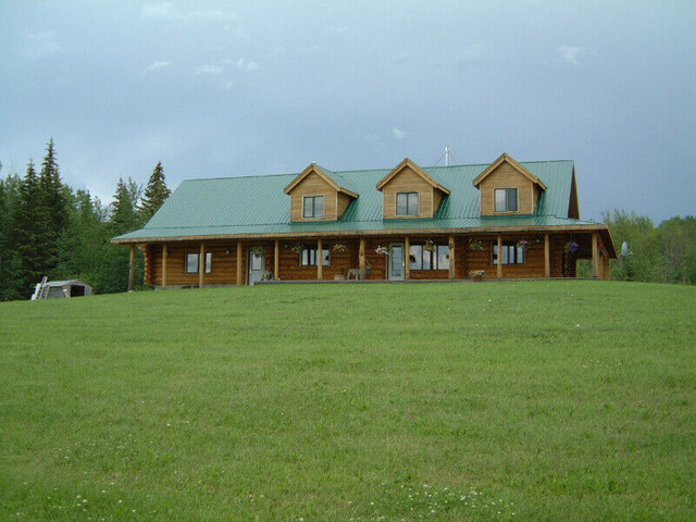 Custom Log Home on Lake