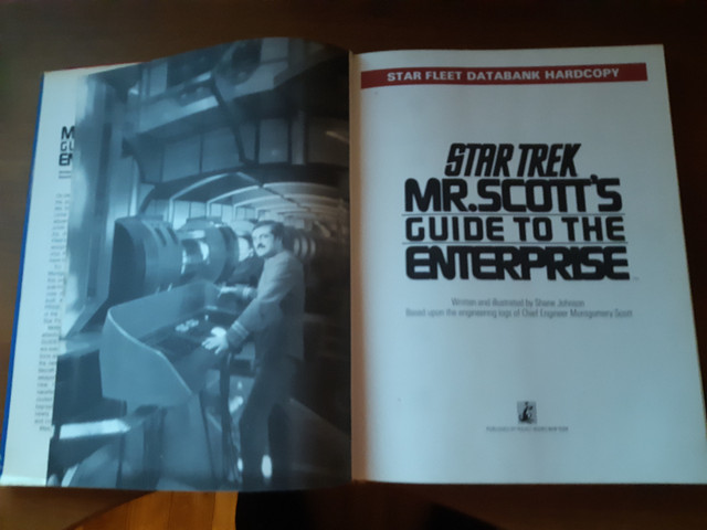 1987 Vintage - Star Trek Mr. Scott's Guide To The Enterprise in Arts & Collectibles in Moncton - Image 3