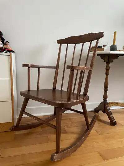 Rocking chair, solid wood, not heavy, View more