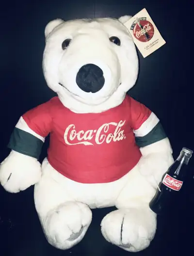 1998 COCA-COLA COLLECTION Polar Bear with Jersey #1 , View more