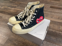 Converse cdg play chuck 70 high black us 8