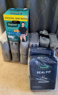 Mens S/M Depends adult diapers 