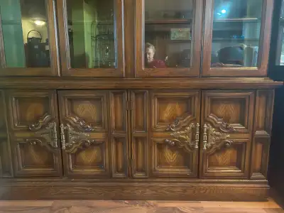 Beautiful solid wood hutch for sale!!, View more