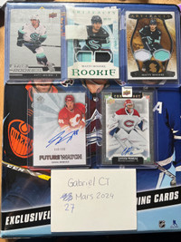 Hockey cards lot autograph young guns patch tim hortons