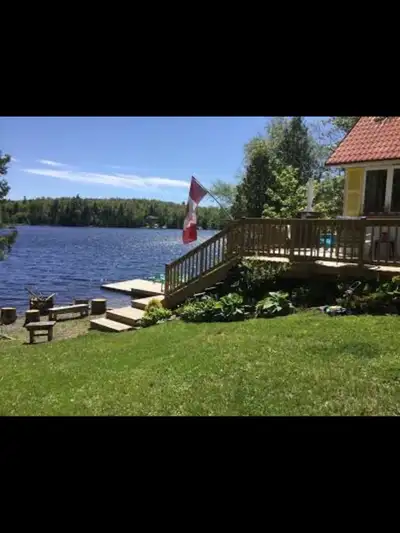 Two bedroom cottage 15 minutes out of Sault Ste. Marie on lower island lake.. if privacy and tranqui...