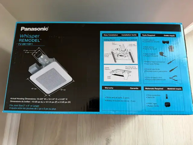 Panasonic Bathroom Fan (Unopened)