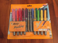 Bic Marking 20 Permanent Marker Pens, Brand New, sealed!!!