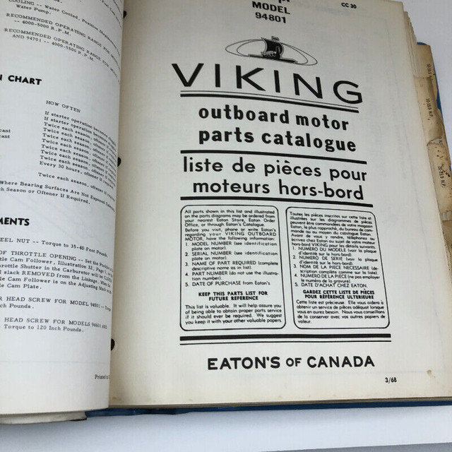Binder Full Various Brands Vintage Outboard Motor Info $25.00 in Arts & Collectibles in Edmonton - Image 3