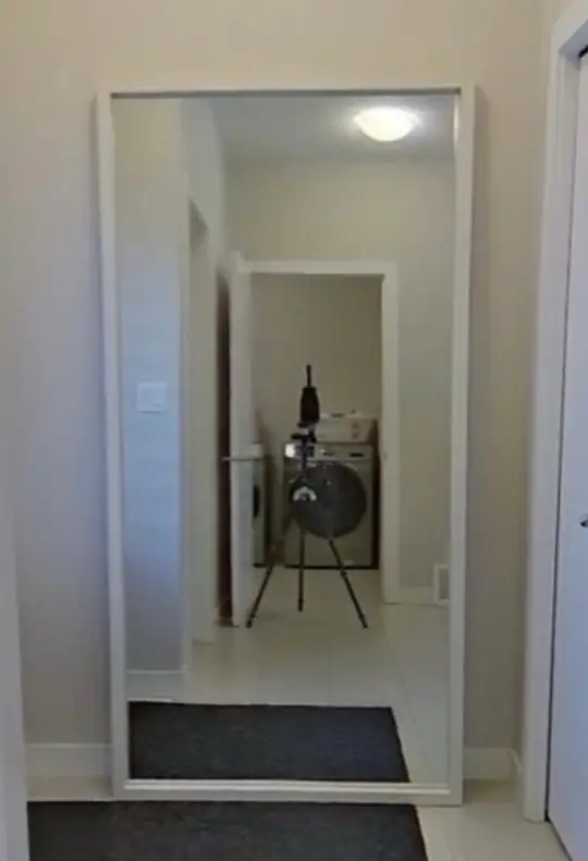 White wood frame mirror in Home Décor & Accents in Edmonton - Image 2