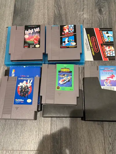 5 NES Nintendo games, View more