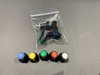 Potentiometer knobs for 6mm splined shaft