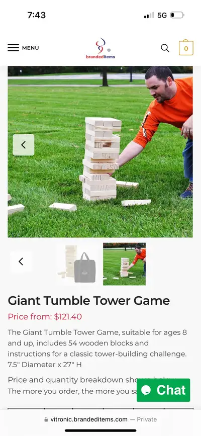 Giant Tumble Tower Game, View more