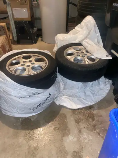 Description: Selling a set of 4 winter tires used on a 2007 Toyota Corolla. Tires are lightly used a...