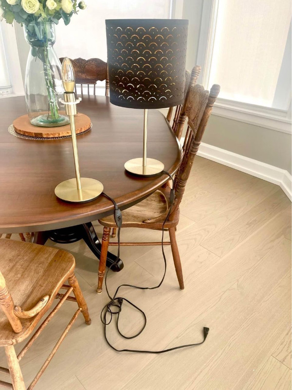 2 Black & Gold Table Lamp $60 for both in Home Décor & Accents in Dartmouth - Image 3