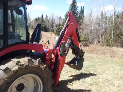 pepine a louer avec operateur 90$ par heure a sainte adele et les environs pour nivelage, constructi...